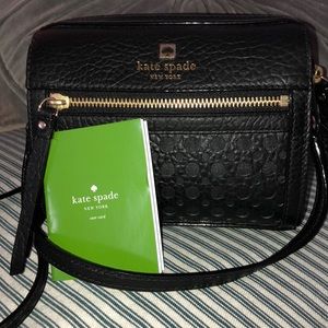 Black Kate Spade cross-body bag